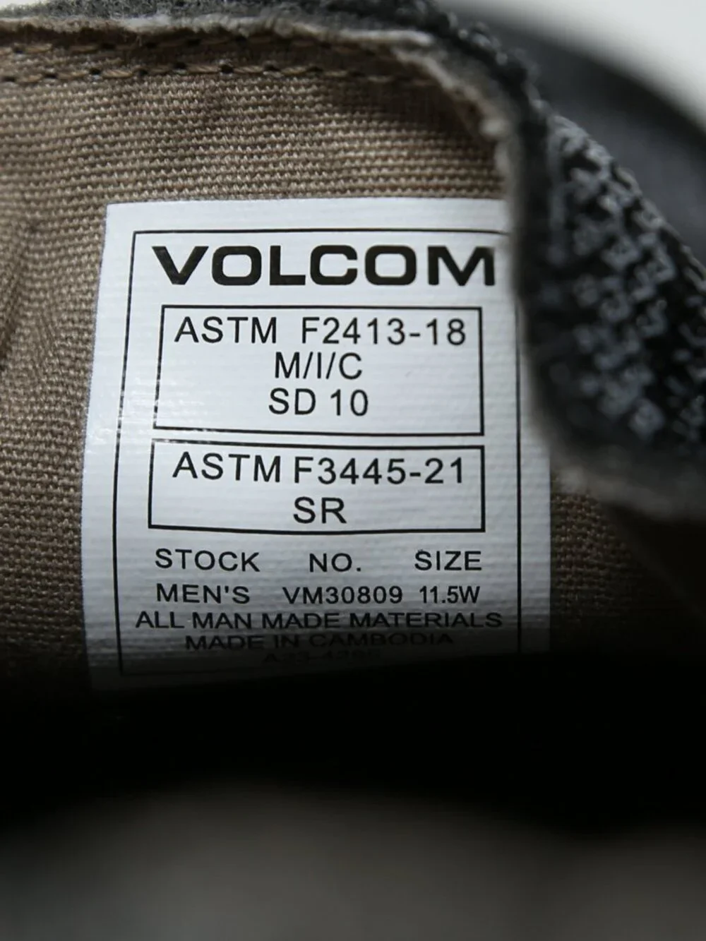 Volcom Chill Work Sneakers Men's Static Slip On Composite Toe Shoes 11.5 WIDE